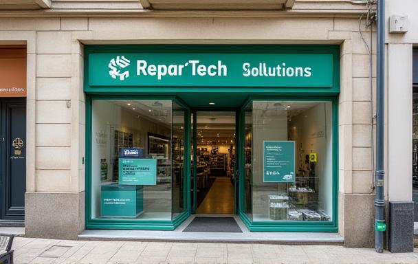 Entrée de Répar'Tech Solutions à Lyon